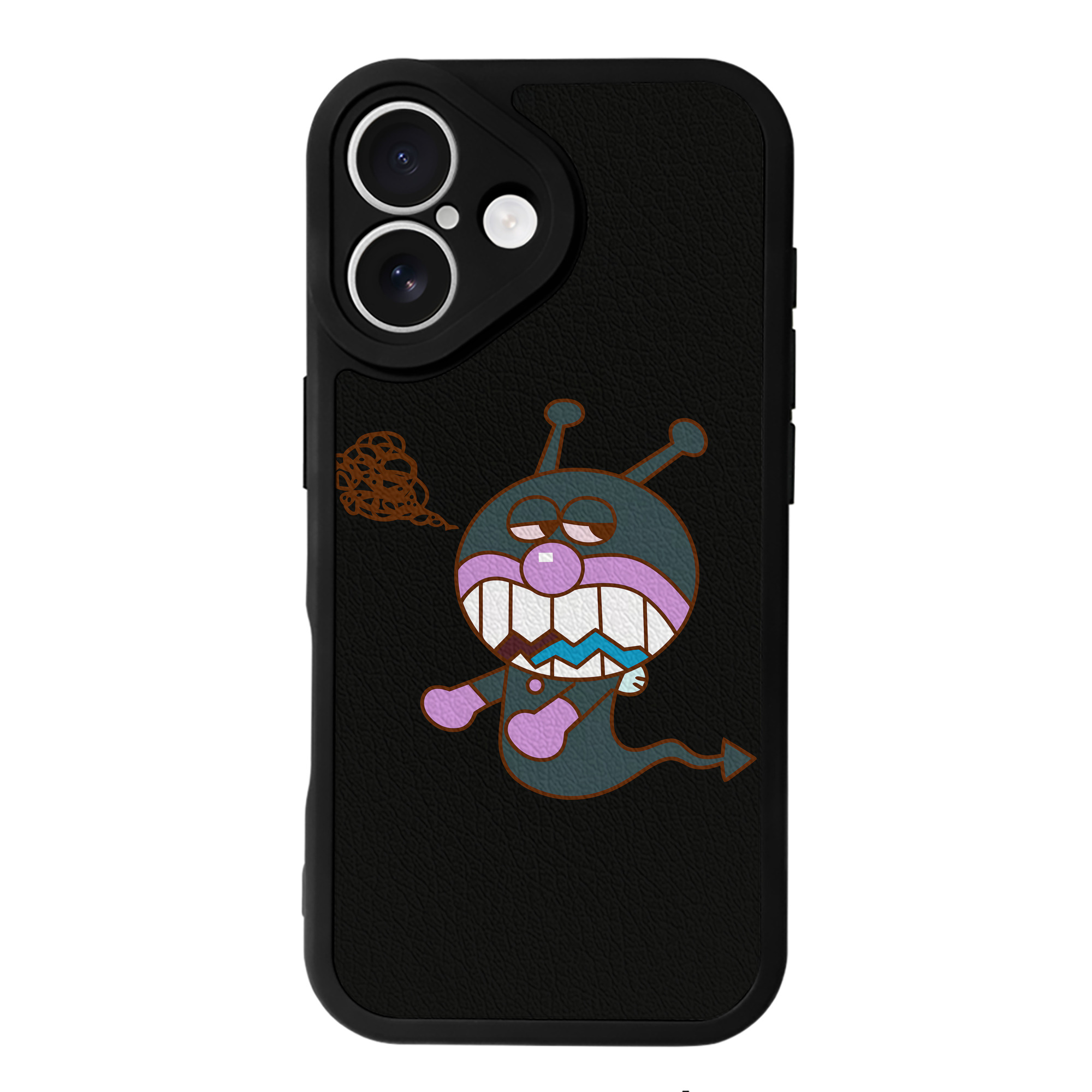 （画像用） アンパンマン Anpanman 【iPhone 16シリーズ対応】シリコンスマホケース（レザー調） 材質：シリコン